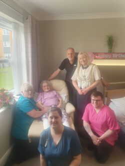 Boston Mayoress visits Avocet House resident for Birthday celebrations