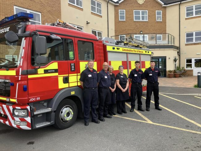 Avocet House say thank you to blue light services